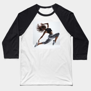 Harmony in Motion: The Evocative Elegance of Modern Jazz Dance Baseball T-Shirt